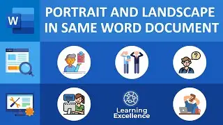 Portrait and Landscape in Same Word Document || MS Word Tutorial