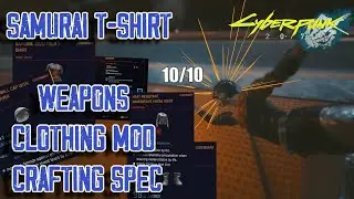 Legendary Clothing & Clothing Mod & Weapons Crafting Spec | Cyberpunk 2077
