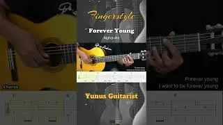 Forever Young - Alphaville - Fingerstyle Guitar Tutorial + TAB & Lyrics #fingerstyleguitar