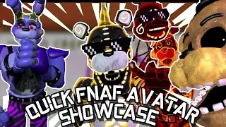 QUICK VRCHAT FNAF AVATAR SHOWCASE. GOLDENFRED'S FNAF AVATAR WORLD. PART 1.