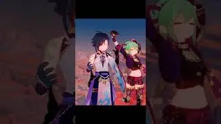 Xiao saw Kuki Shinobu without her face mask Genshin Impact 