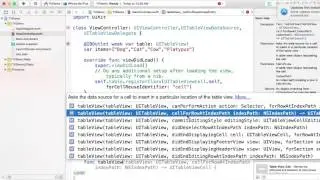 populating A TableView using Swift