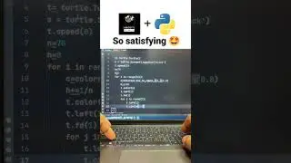 AMAZING DESIGNS WITH PYTHON AND TURTLE 🐢🐢 #amazing #design #python #programming #youtubeshorts