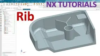 Siemens NX Modeling tutorials #16 | How to use Rib command