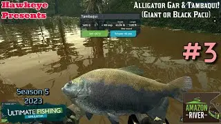 Ultimate Fishing Simulator S5 #3 - Amazon River: Alligator Gar & Tambaqui!  (Giant or Black Pacu)
