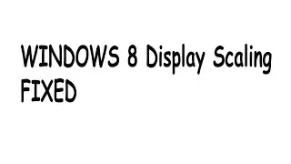 HOW TO FIX ZOOMED IN SCREEN ON WINDOWS 8 7 Windows 8 display scale fixed #windowsdisplay