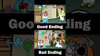 FNF Nugget Vs Evil Martha All Ending - Good & Bad - Friday Night Funkin TWIDDLEFINGER #fnf #fnfmod