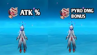 C0 Arlecchino ATK % VS PYRO DMG BONUS Goblet  !! Which is BEST CHOICE ?