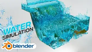 Blender Tutorial Beginner - Easy WATER SIMULATION 2022 ( Realistic Water )
