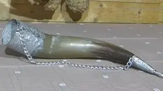 Кубок для вина 500 грамм из коровьего рога своими руками