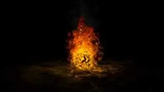 Burning fireball - 3ds Max animation