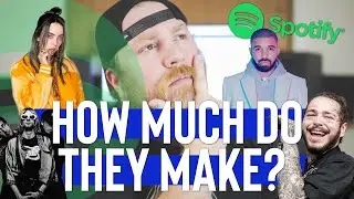 How Much MONEY Billie Eillish, Drake and Post Malone Make!?  Real Numbers!  2020