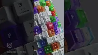 Cylindrical keyboard in Blender with Geometry Nodes #blender #blendershorts  #cgi #blender3d