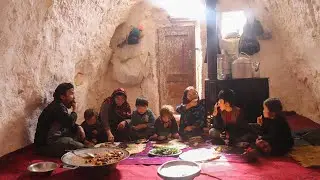 Cave Life Survival Skills: Cooking Afghan Village Style Recipe | Village life Afghanistan