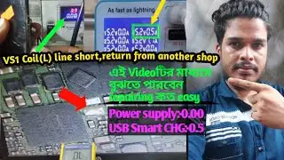 Buck Coil full short#HigherLDO 2.0 line full short#vs1line#cpu#repair#MT6357@phonefixtalib