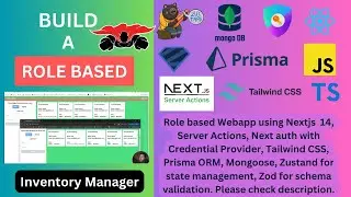 Build role based web platform with NEXT.JS 14 (NextAuth, Prisma, Server actions, MongoDB, TS, Roles)