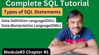 What are types of SQL statement | Full SQL Course | step by step | Practical SQL