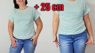✅Unique Trick: How to Lengthen a Shirt/T-shirt So No One Notices the Repair