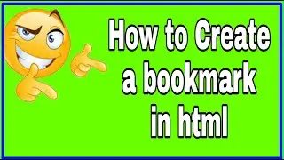 How to create a bookmark in html | Create bookmark link in html for beginner | Create attribute |