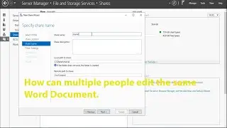 How can multiple people edit the same Word Document.