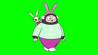 Rabbit Walking Green Screen Animation (HD)