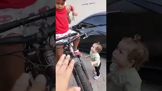 Dad doesn't take daughter on bike but takes son, she gets jealous! 