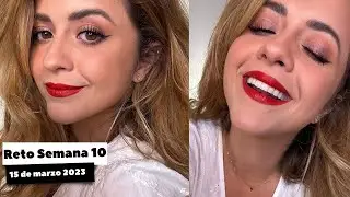 Reto semana 10: Maquillaje sencillo con labios rojos