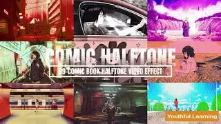 Comic Book Halftone Video Effect Free Download After Effects Template
