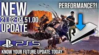 New PS5 Update Improves Performance Version 21.02-04.51.00 Firmware 🎮 PlayStation 5 News 2022