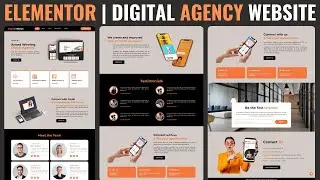 ELEMENTOR MASTERCLASS: Build a Responsive DIGITAL AGENCY WEBSITE from Scratch | WordPress Tutorial🔥