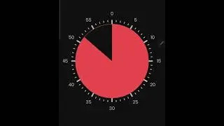 60 Seconds/1 Minute Countdown Timer with clock ticking sound and Finish Bell