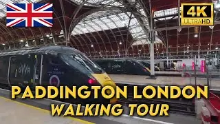 WALKING AROUND PADDINGTON STATION LONDON | Paddington Basin | 4K UHD Video Walk