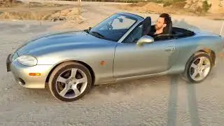 Mazda MX-5 Miata NBFL highway construction site fun #shorts