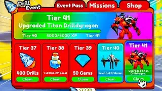 😍КАК ПРОЙТИ НОВЫЙ *Drill Event Pass* В Toilet Tower Defense! Дрилл ивент пасс за 5 минут ттд роблокс