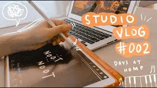 ✏️ studio vlog 002 | days at home ☁️