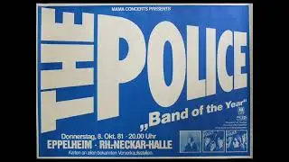 THE POLICE - Heidelberg-Eppelheim 08-10-1981 Rhein-Neckar-Halle Germany (AUDIO)