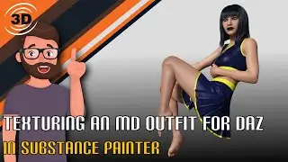 Texturing Marvelous Designer Clothes for DAZ Studio in Substance Painter Tutorial