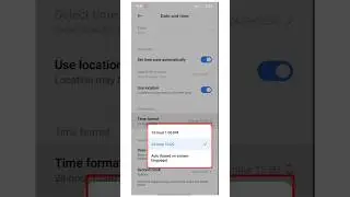 How to change time format 24 hour to 12 hour 