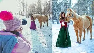 Natural Light Winter Photoshoot, Behind The Scenes