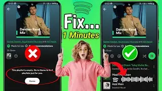 Spotify mod apk Not Working | Spotify Playlist Empty Problem | Spotify Free Premium Apk