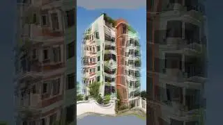 7 story building design by lumion  #housedesign #homedesign #shorts