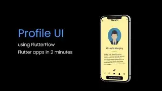 USER DETAIL UI IN FLUTTERFLOW || UI IN 5 MINS || JOOKATE'S FLUTTER