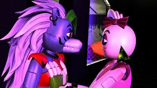Glamrock Chica flirts Roxanne Wolf (FNaF Security Breach | SFM animation)