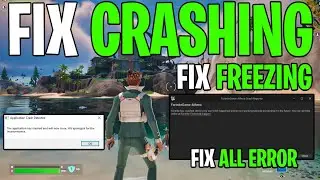 How to Fix CRASHING & FREEZING in Fortnite Chapter 4 Season 4! (ALL FIXED)