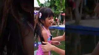DISTA KENA AIR BERUBAH JADI MERMAID😱 