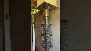 Первая растопка печи ИСКАНДЕР 18 ЗК. 