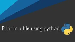 Create a new file and print using python | Uishaper | 2019