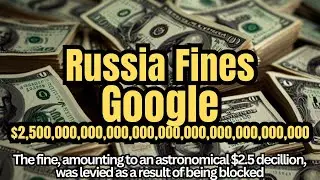 Russia Fines Google $2.5 Decillion #google #russia #decillion @3DGAMEMAN