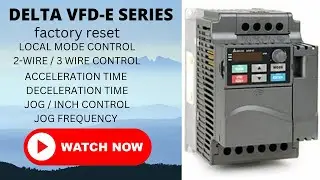 AC DRIVE PROGRAMIMH IN HINDI || DELTA VFD ALL BASIC PARAMETER  |  E- SERIES