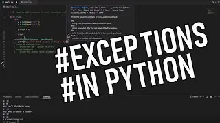 How to create Exceptions in Python